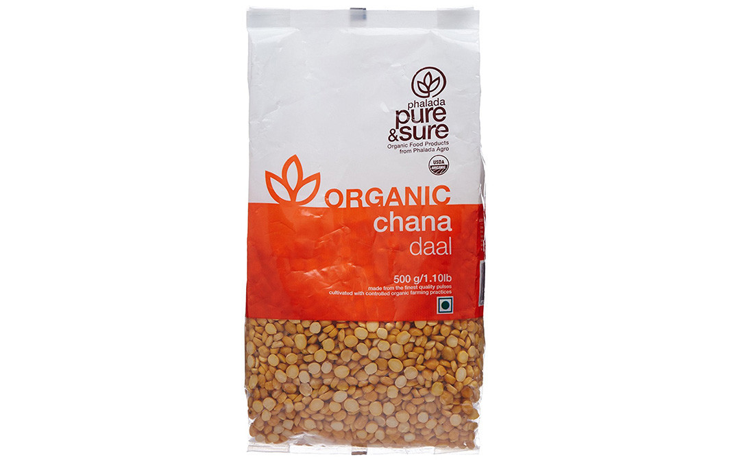 Pure & Sure Organic Chana Daal    Pack  500 grams